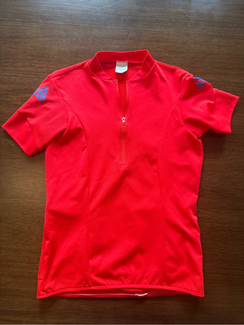 Vintage Cannondale Cycling Jersey Red Made in USA Small 1/2 Zip 100% Polyester